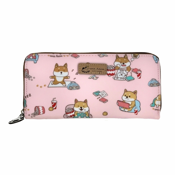 Uma Hana Handbags - Waterproof Shiba Long Wallet Fits Phone & Bills